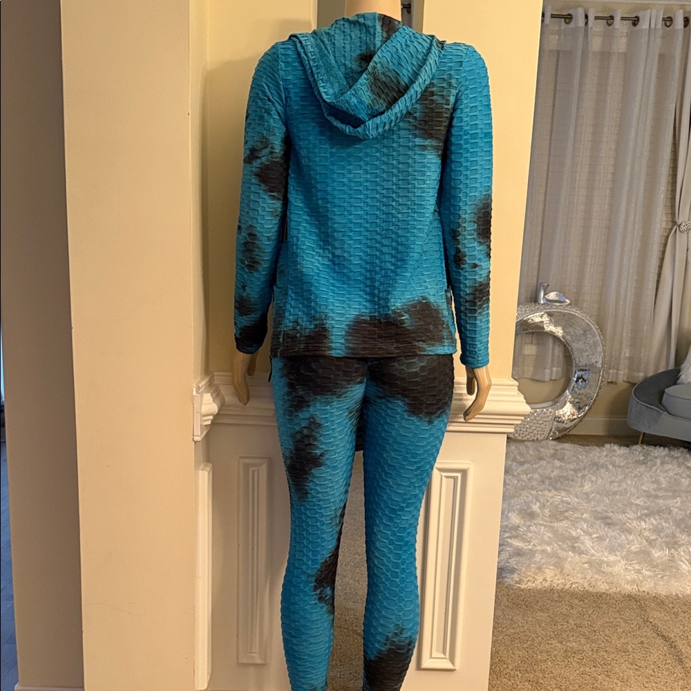 New Mix 3 piece Blue and Black Leggings Set - Picture 3 of 8